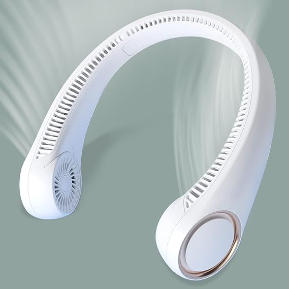Portable Neck Fan With 5 Speeds and 360° Cooling