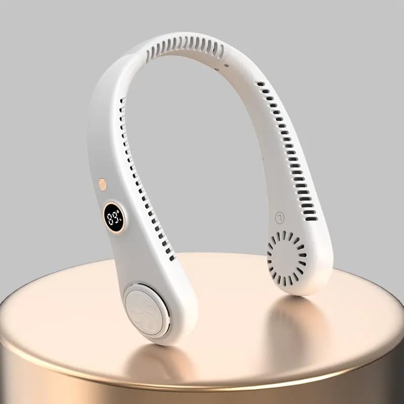Portable Neck Fan With 5 Speeds and 360° Cooling